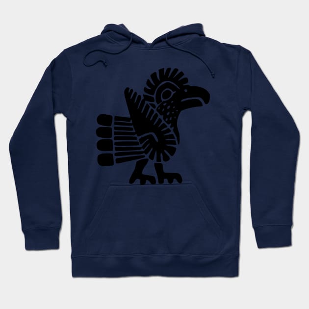 Rooster Tribal Symbol Hoodie by ppandadesign